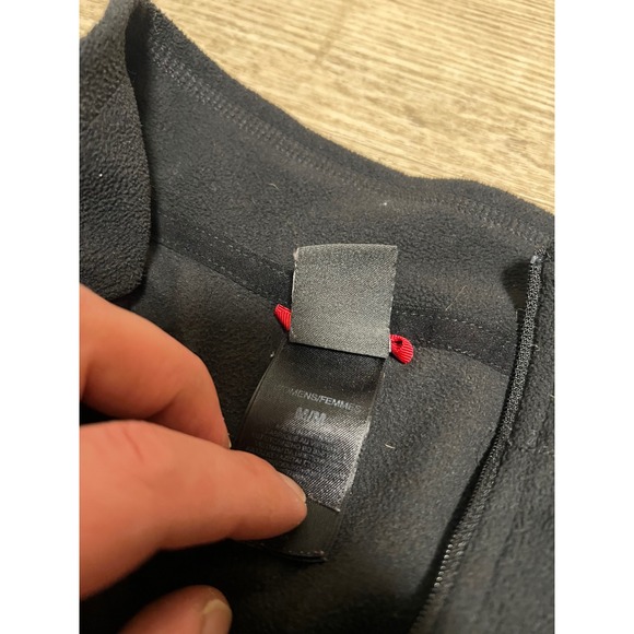 North Face Womens Pullover 1/4 Zip Black Longsleeve Size M Lightweight Polartec - Picture 5 of 10